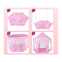 Camping En Forma Castillo Princesa Para Niñas Rosado