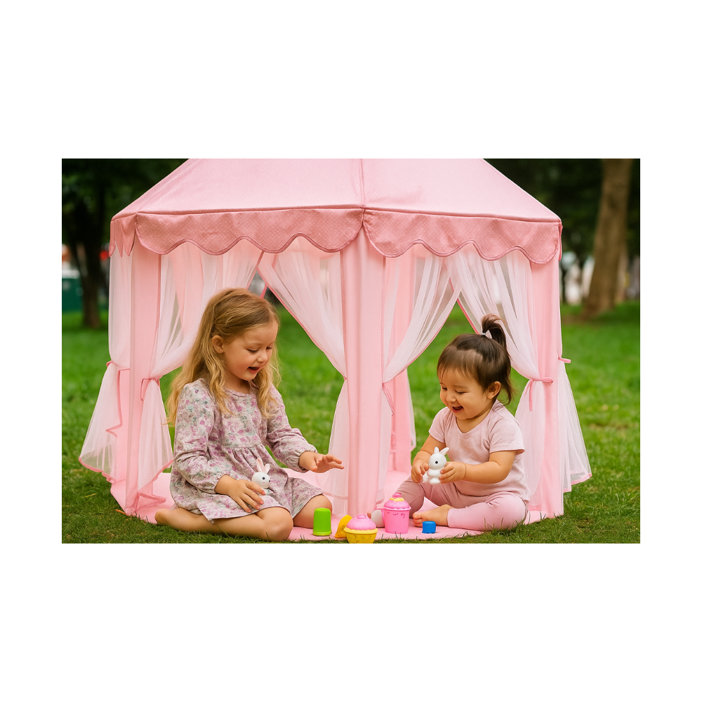 Camping En Forma Castillo Princesa Para Niñas Rosado