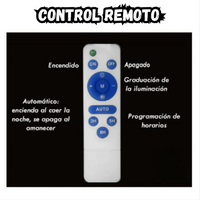 Reflector Solar 800w Jortan Alta Potencia Exterior Control R - Plateado