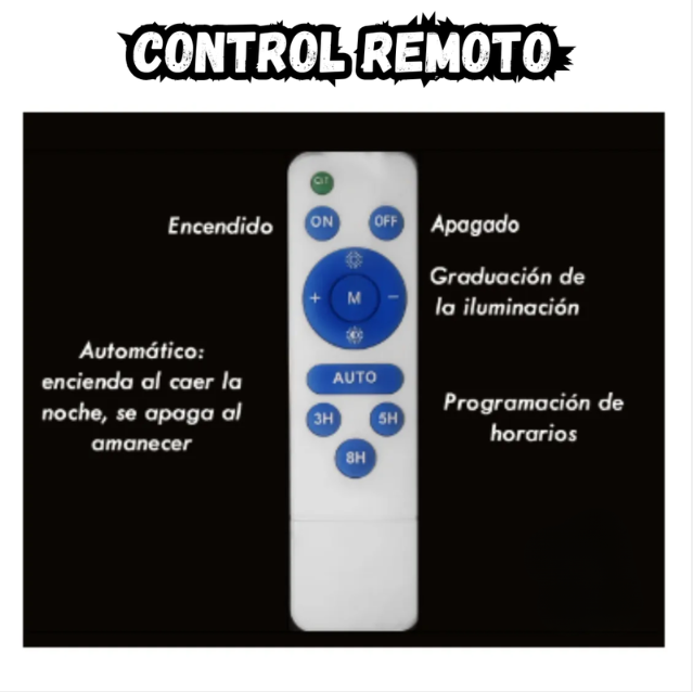 Reflector Solar 800w Jortan Alta Potencia Exterior Control R - Plateado