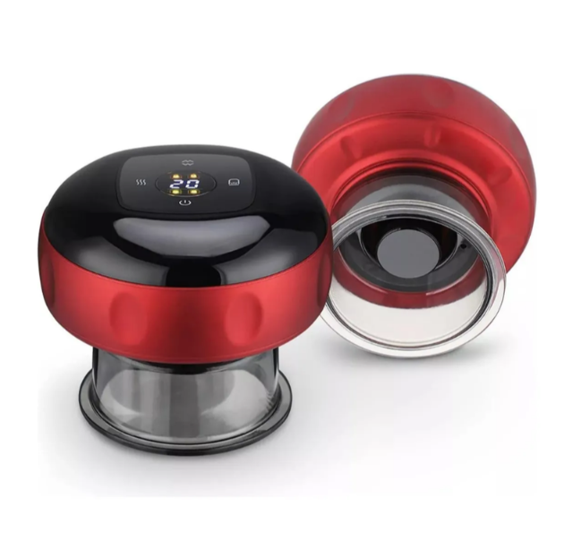 Masajeador Al Vacio Recargable Ventosas Anticelulitis Vacumt - Rojo