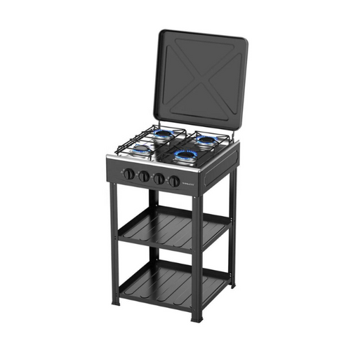 Estufa a  gas 4 puestos Sokany potente 8KW con base estable multifuncional