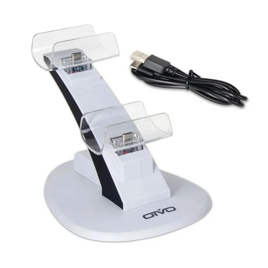 Cargador Controles Ps5 Doble Base Dualshock Ps5 Oivo