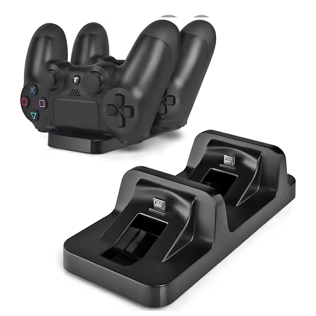 Cargador Controles Ps4 Dual Dock Estación De Carga Doble