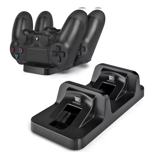 Cargador Controles Ps4 Dual Dock Estación De Carga Doble