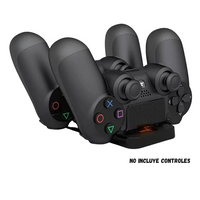 Cargador Controles Ps4 Dual Dock Estación De Carga Doble