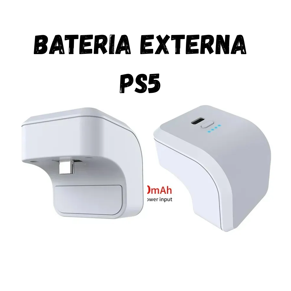 Cargador Controles Ps5 Bateria Externa PowerBank Portátil Inalámbrico