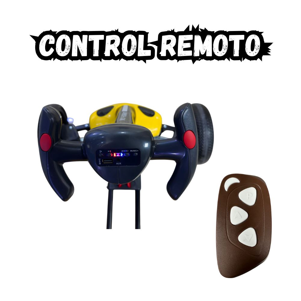 Carro Eléctrico Para Niños Go Kart Plegable Con Control Remoto