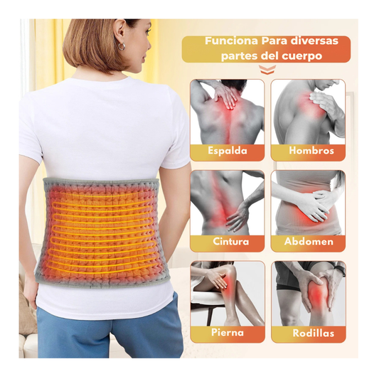 Cinturón Térmico Eléctrico Alivia Dolor Muscular Y Espalda