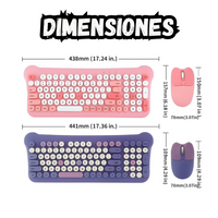 Combo Teclado Diseño Gato + Mouse Inalámbrico AS-212