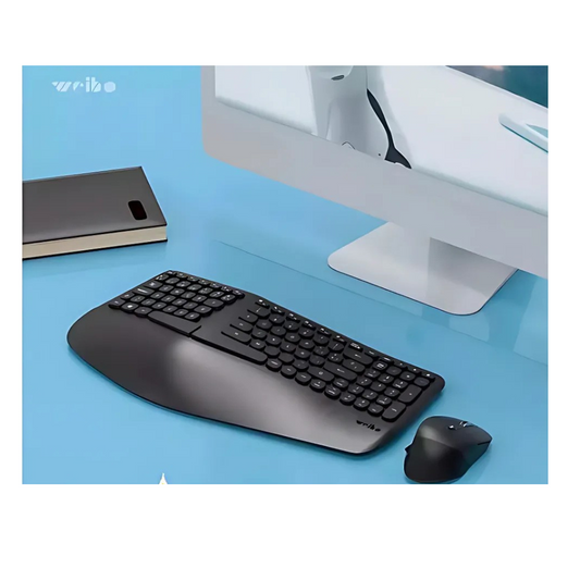 Combo Teclado y Mouse Ergonomico Inalambrico 218