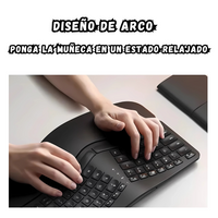 Combo Teclado y Mouse Ergonomico Inalambrico 218