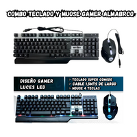 Combo Teclado y Mouse Gamer Rgb Alambrico Weibo 550