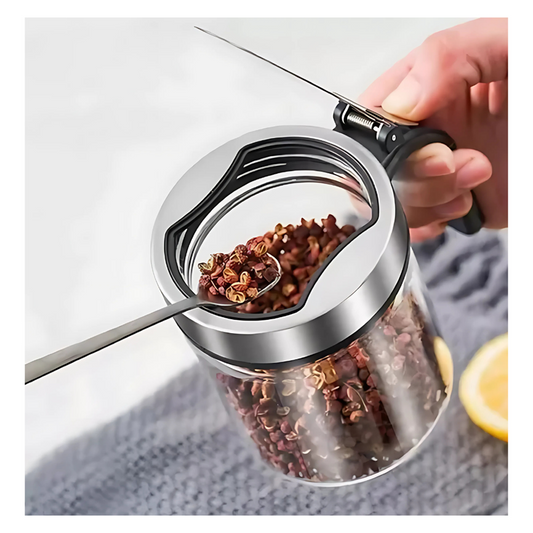 Condiméntero Giratorio Juego 4 Puestos Recipientes Multiusos - Negro