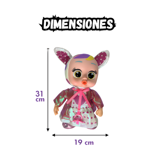 Cry Baby Muñeca Bebe Interactiva Camina, canta, baila y llora