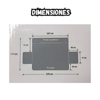 Cubierta Protectora Para Sofa 3 puestos Doble Faz  Antipelos