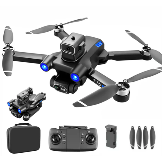 DRONE PROFESIONAL GPS MOTOR BRUSHLESS CAMARA DUAL 720P WIFI 5G SENSOR DE EVITACIÓN DE OBSTÁCULOS S136 MINI