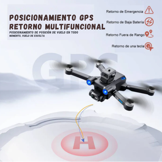 DRONE PROFESIONAL GPS MOTOR BRUSHLESS CAMARA DUAL 720P WIFI 5G SENSOR DE EVITACIÓN DE OBSTÁCULOS S136 MINI