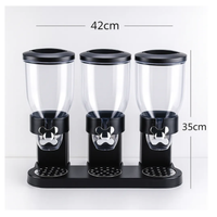 Dispensador Triple de Cereales y Granos Secos Cocina Premium