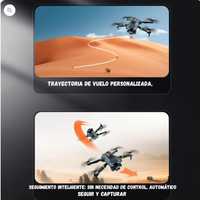 Dron M3 Max Rc Quadcopter, dual cámaras HD 4K, Wifi, Fpv, evitación de obstáculos, Control remoto con baterías y estuche de transporte.