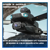 Drone T3 Pro Con Gps, Doble Cámara 1080p, Estuche Y Baterías