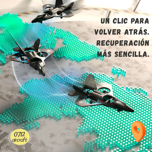 Drone L0712 Jet Fighter con Doble Batería y Control Remoto Profesional