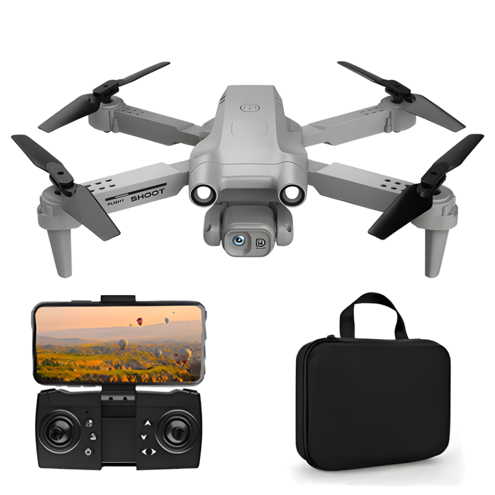 Drone Wifi Con Cámara Doble Estuche F195 Estabilizador de Vuelo