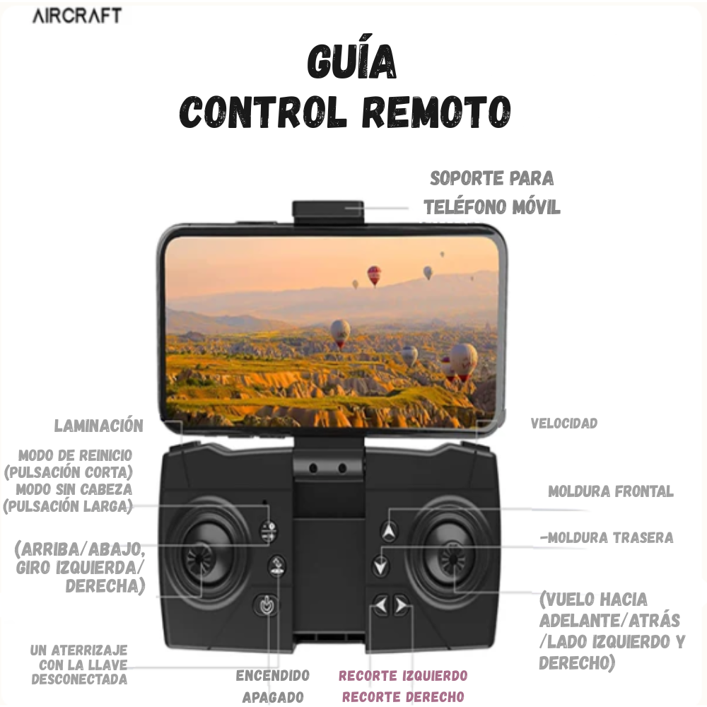 Drone Wifi Con Cámara Doble Estuche F195 Estabilizador de Vuelo