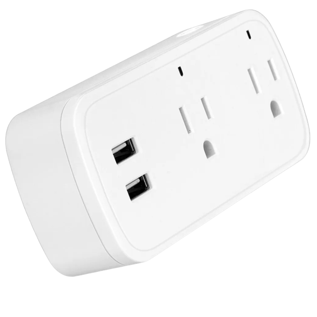 Enchufe Inteligente Tomacorriente Doble 2 Usb Alexa Google