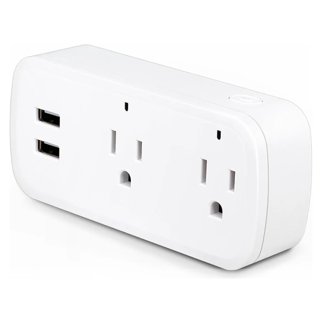 Enchufe Inteligente Tomacorriente Doble 2 Usb Alexa Google