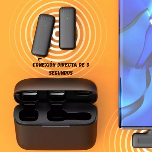 Micrófono De Solapa Inalámbrico Para Tipo C J13 Dual