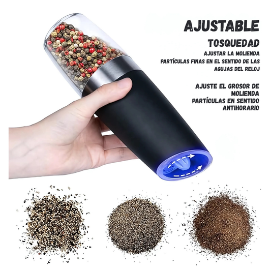 Moledor Triturador Dispensador Automático Sal Pimienta