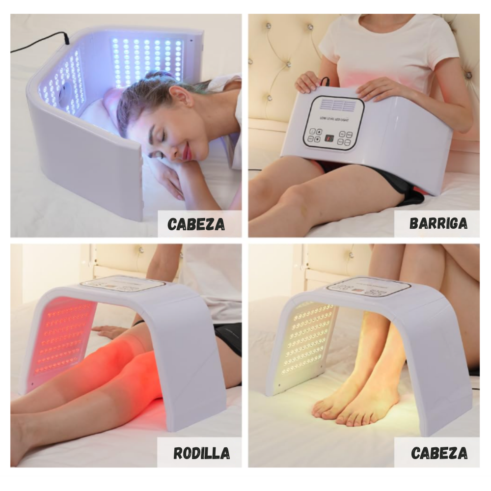 Lámpara Led Fototerapia Facial Rejuvenecimiento 7 Colores