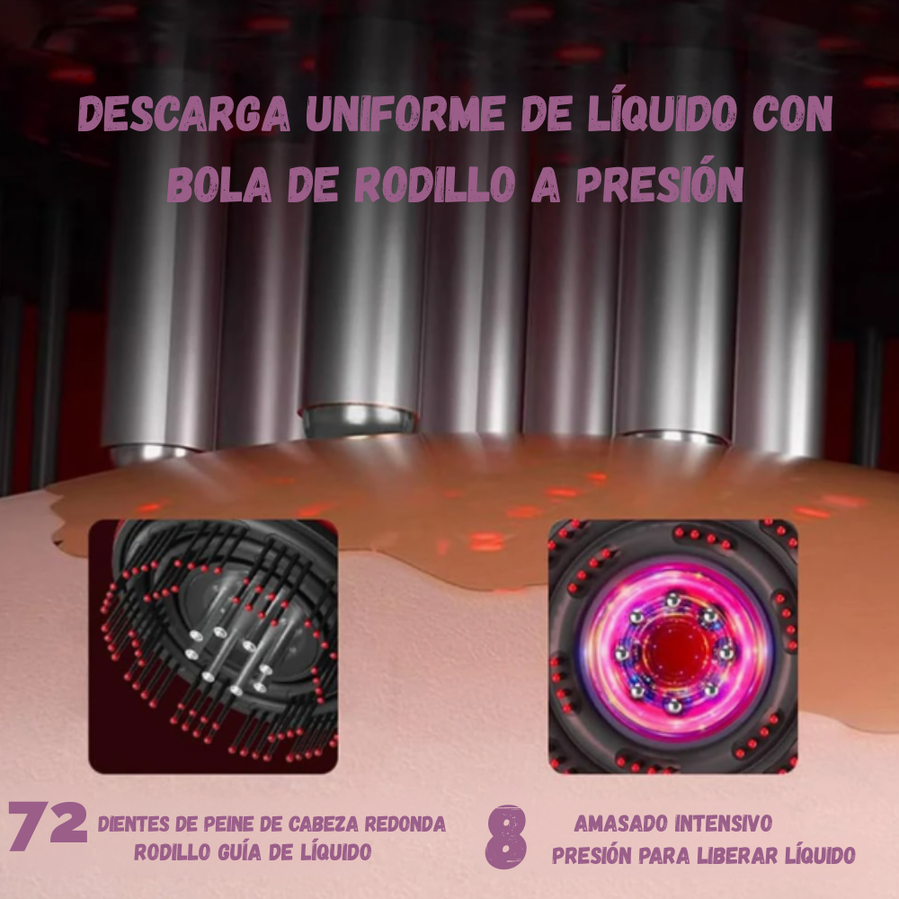 Cepillo Masajeador Capilar Vibratorio Cuero Cabelludo