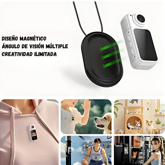 Cámara De Video Deportiva Wifi 2.7k Lente Giratorio