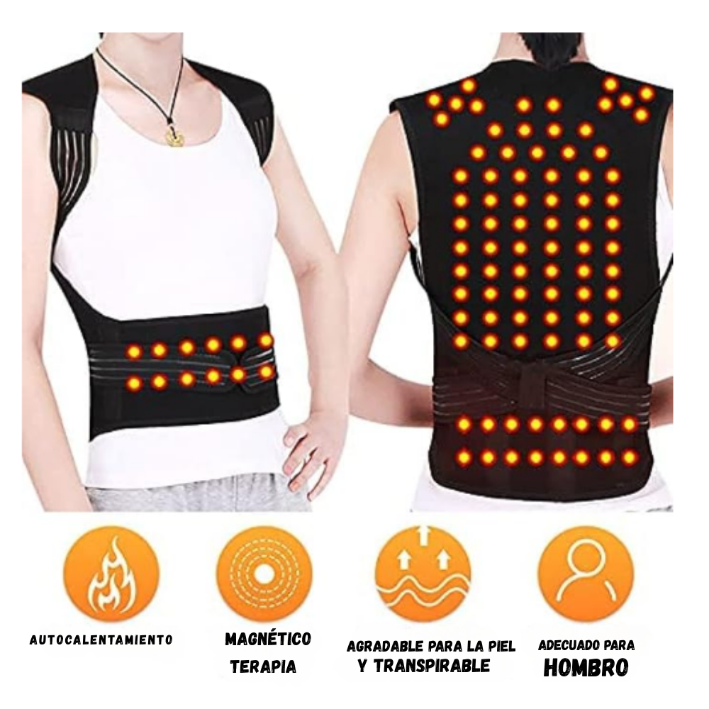 Cinturón Ortopédico Para Espalda, Soporte Lumbar, Corrector