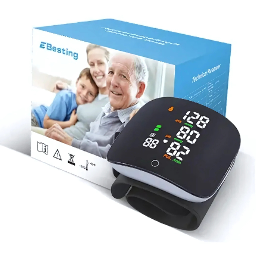 Tensiómetro Digital Recargable Voz Muñeca Presión Arterial