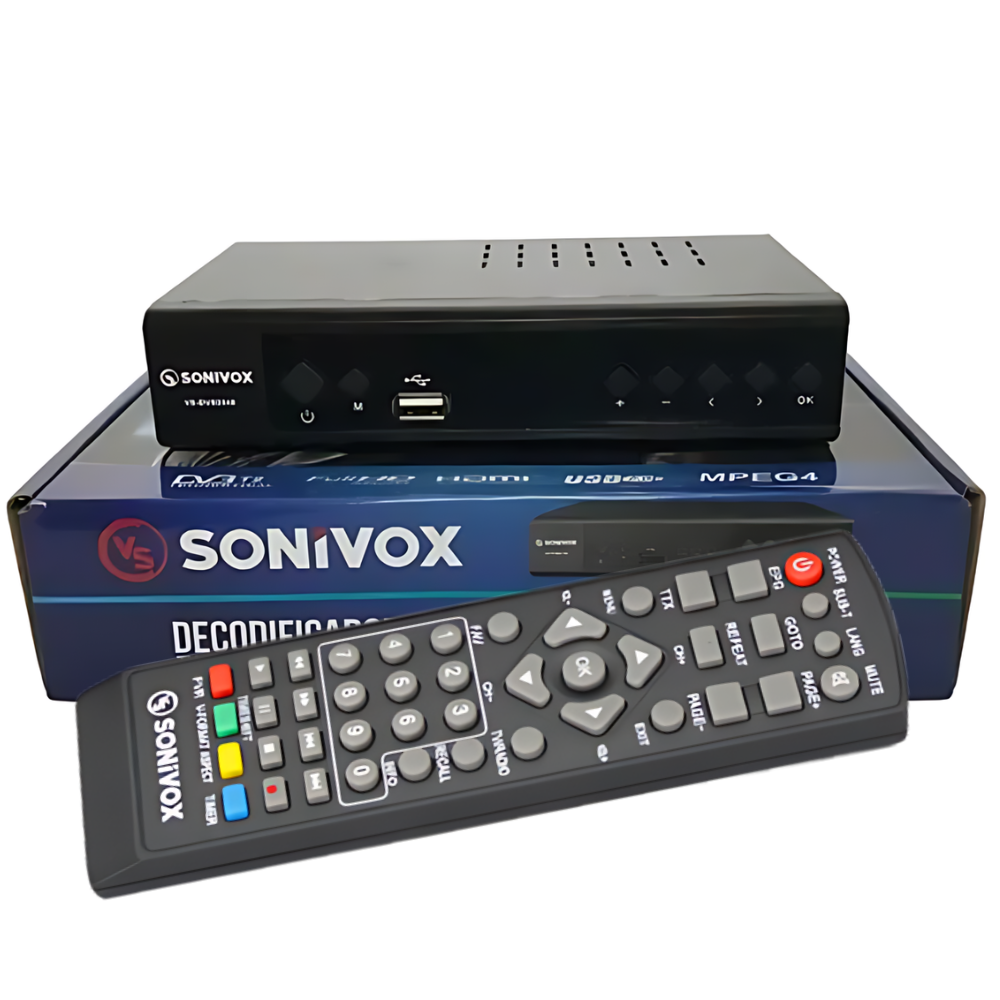 Decodificador Tdt Sonivox Vsdvb2548 Tv Digital Terrestre Usb