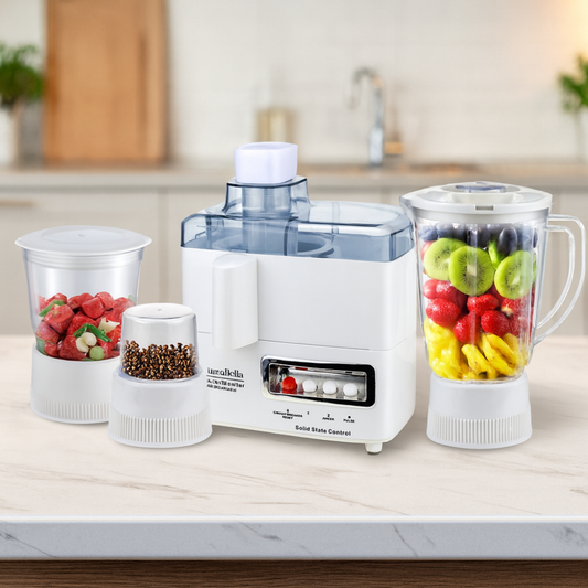 Extractor De Jugos Y Licuadora 4 En 1 Sokany Picatodo Molino Blanco