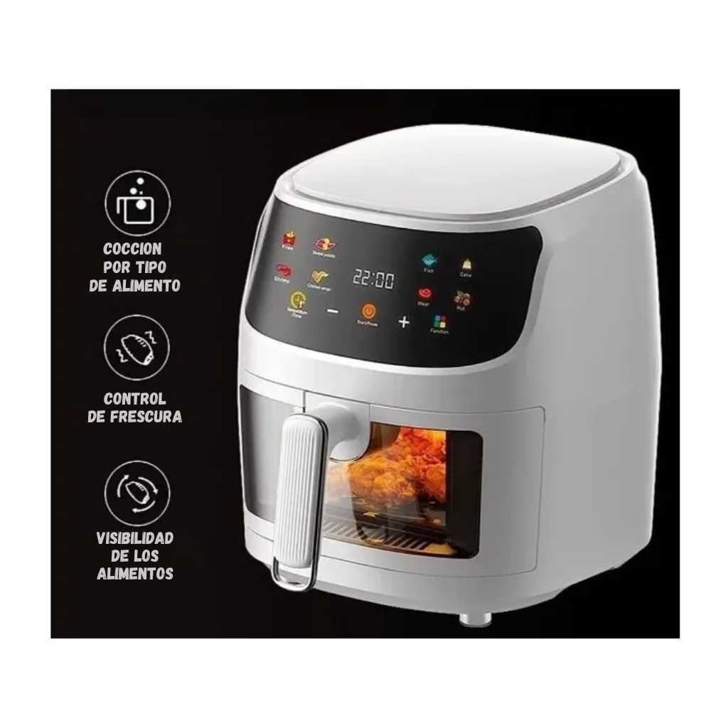 Freidora De Aire 10 Litros Sin Aceite Extra Grande Air Fryer