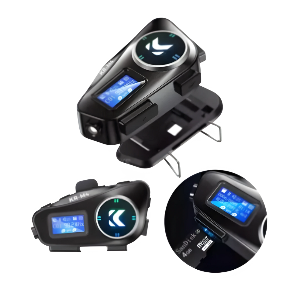 Intercomunicador Moto Kr-m4 Bluetooth Micrófono Impermeable