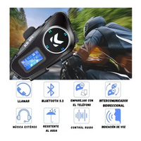 Intercomunicador Moto Kr-m4 Bluetooth Micrófono Impermeable