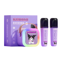 Kit Parlante y Doble Microfono Karaoke Inalambrico Kuromi