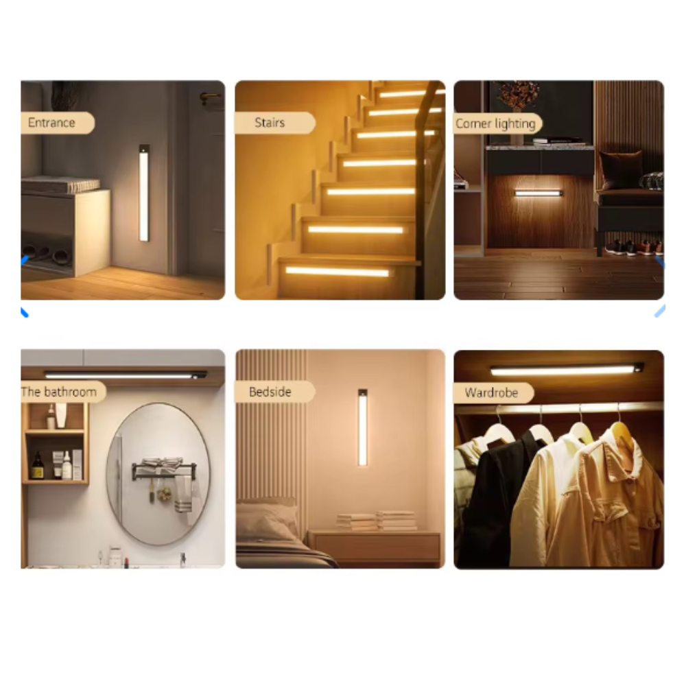 Lámpara Portátil Led Recargable Con Sensor Movimiento