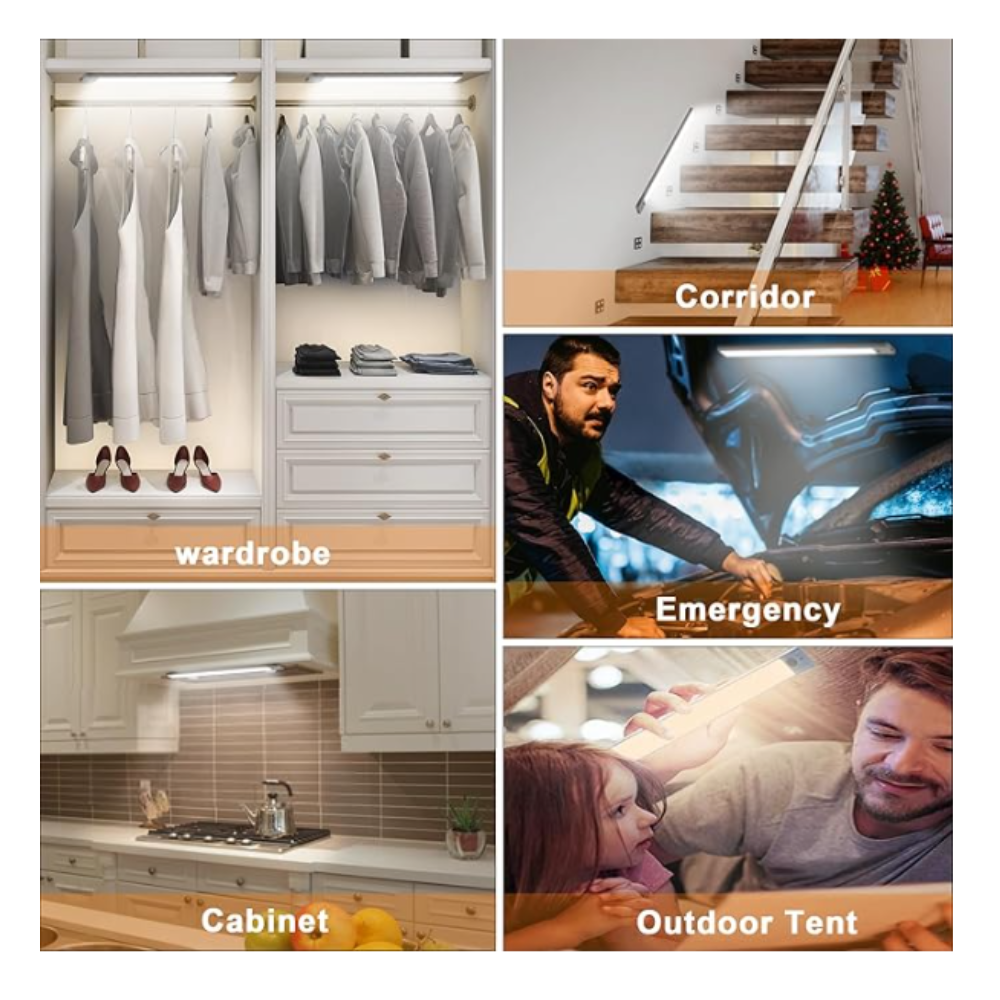 Lámpara Portátil Led Recargable Con Sensor Movimiento