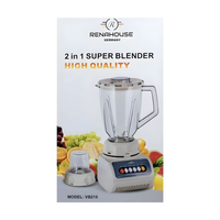 Licuadora 2 en 1 Procesador De Alimentos De 4 Velocidades