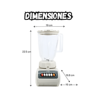 Licuadora 2 en 1 Procesador De Alimentos De 4 Velocidades