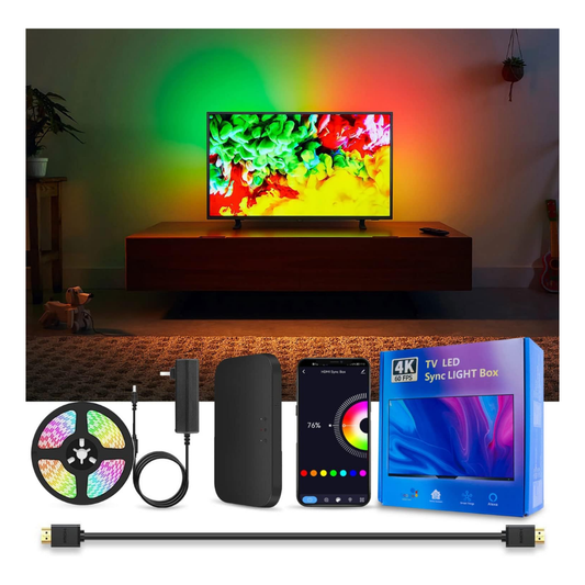 Luz Led Rítmica Para Televisor Rgb Ic Hdmi 55 A 65 Pulgadas