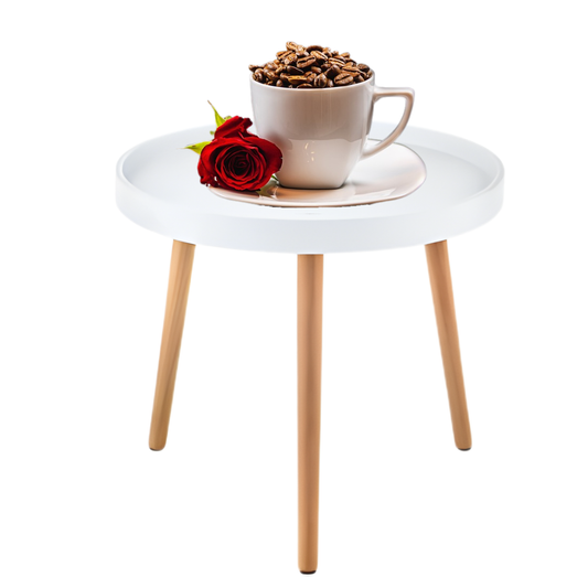 Mesa Auxiliar Moderna Versatil Estilo Nórdico Minimalista