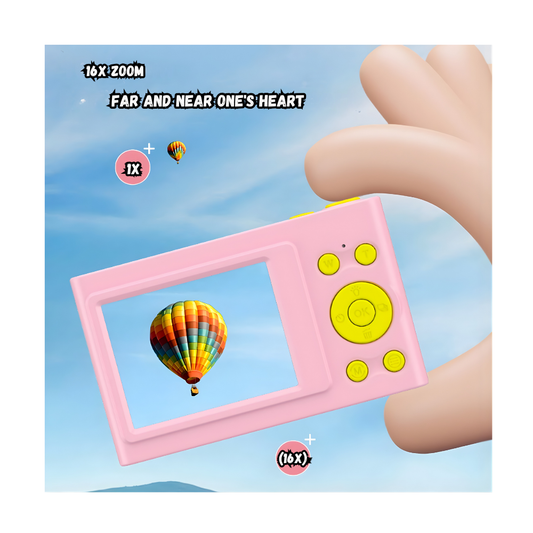 Mini Camara Digital Infantil a Color De 2,4 Pulgadas 1080P ROSA